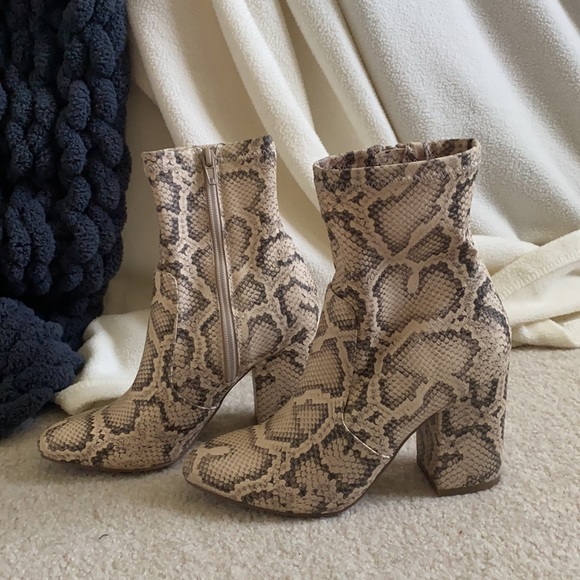 Steve Madden Snake Booties - Picture 2 of 6